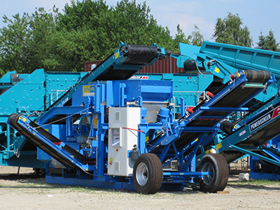 Set-up of the iron separator CitySort FE.